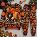 AC/DC Thunderstruck Red Black Lightning Rock Holiday Sweater and Jogger Pants Set NDN 1