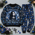 Evanescence Winter Wonderland Navy Blue Festive Graphic Sweater and Jogger Pants Set NDN 1