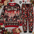 Fall Out Boy Sugar We're Going Christmas Sweater and Jogger Pants Set Holiday Music NDN 1