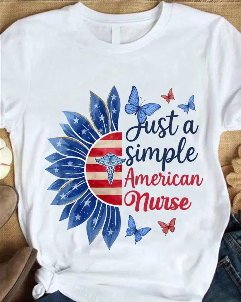 Just a Simple American Nurse – Patriotic 1