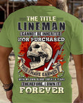 The Title Lineman Cannot be Inherited nor Purchased 1