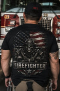 USA Flag Firefighter – Patriotic 1