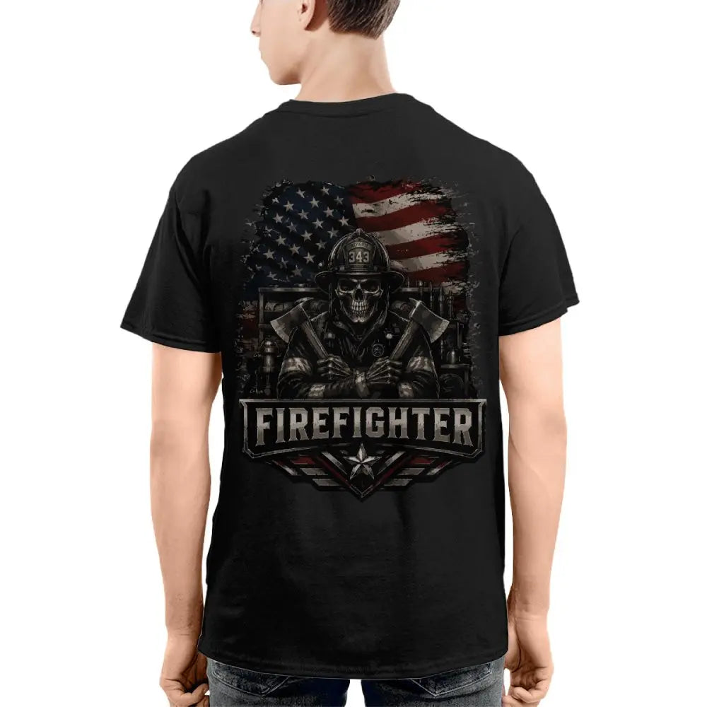 USA Flag Firefighter – Patriotic 3