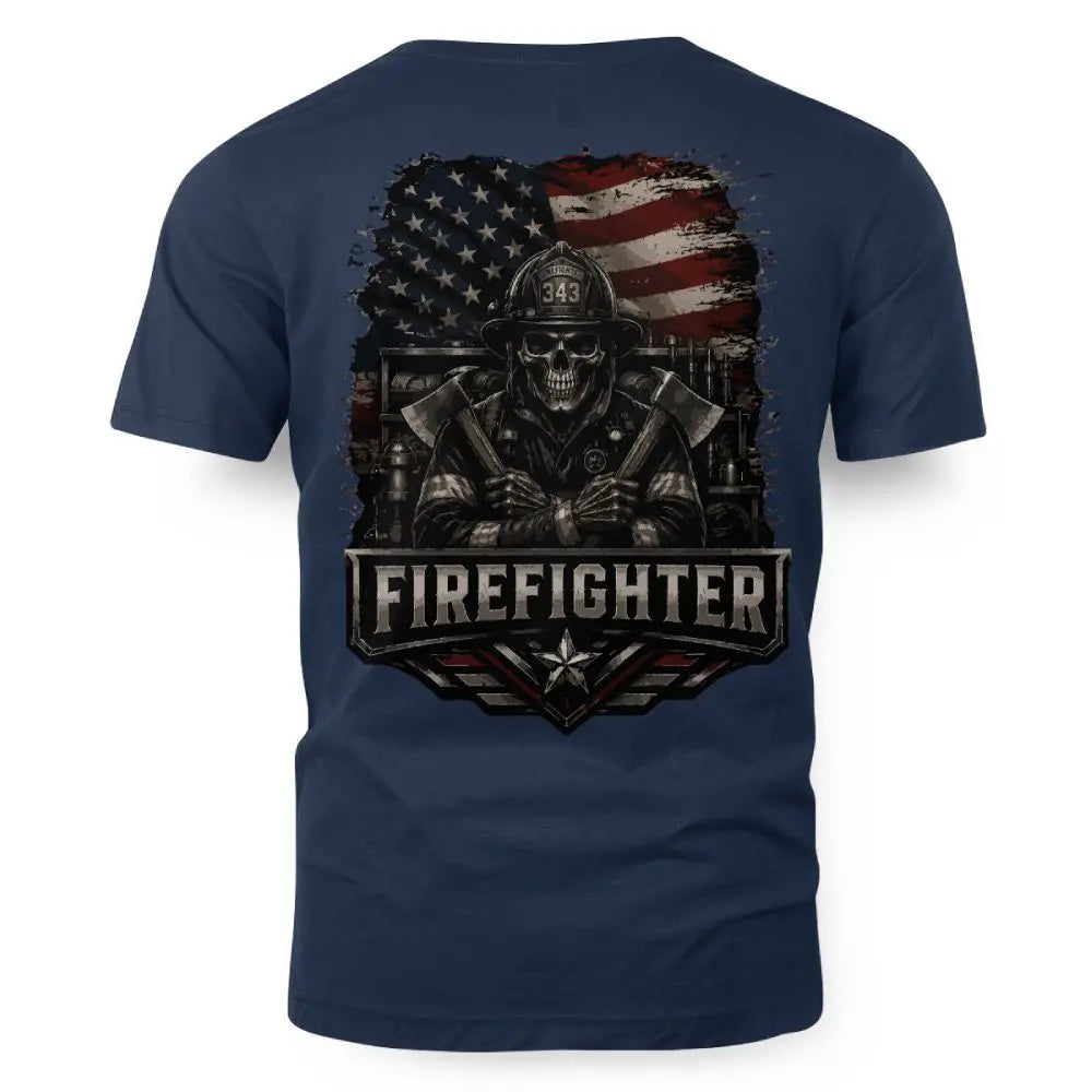 USA Flag Firefighter – Patriotic 4